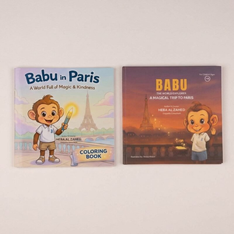 Babu the World Explorer – Paris Bundle (Book + Coloring & Activity Book)