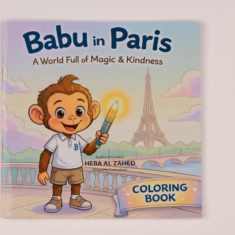 Babu in Paris – Paris Coloring & Activity Book