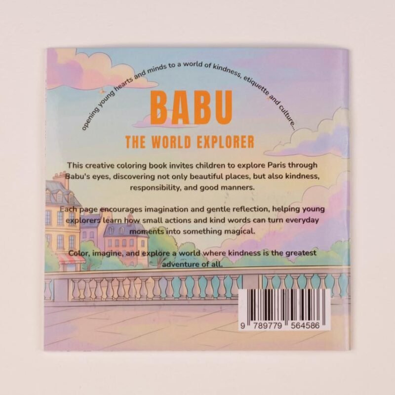 Babu in Paris – Paris Coloring & Activity Book